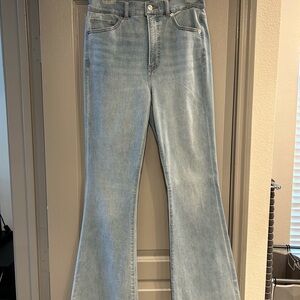 Express Light Blue Flare Jeans